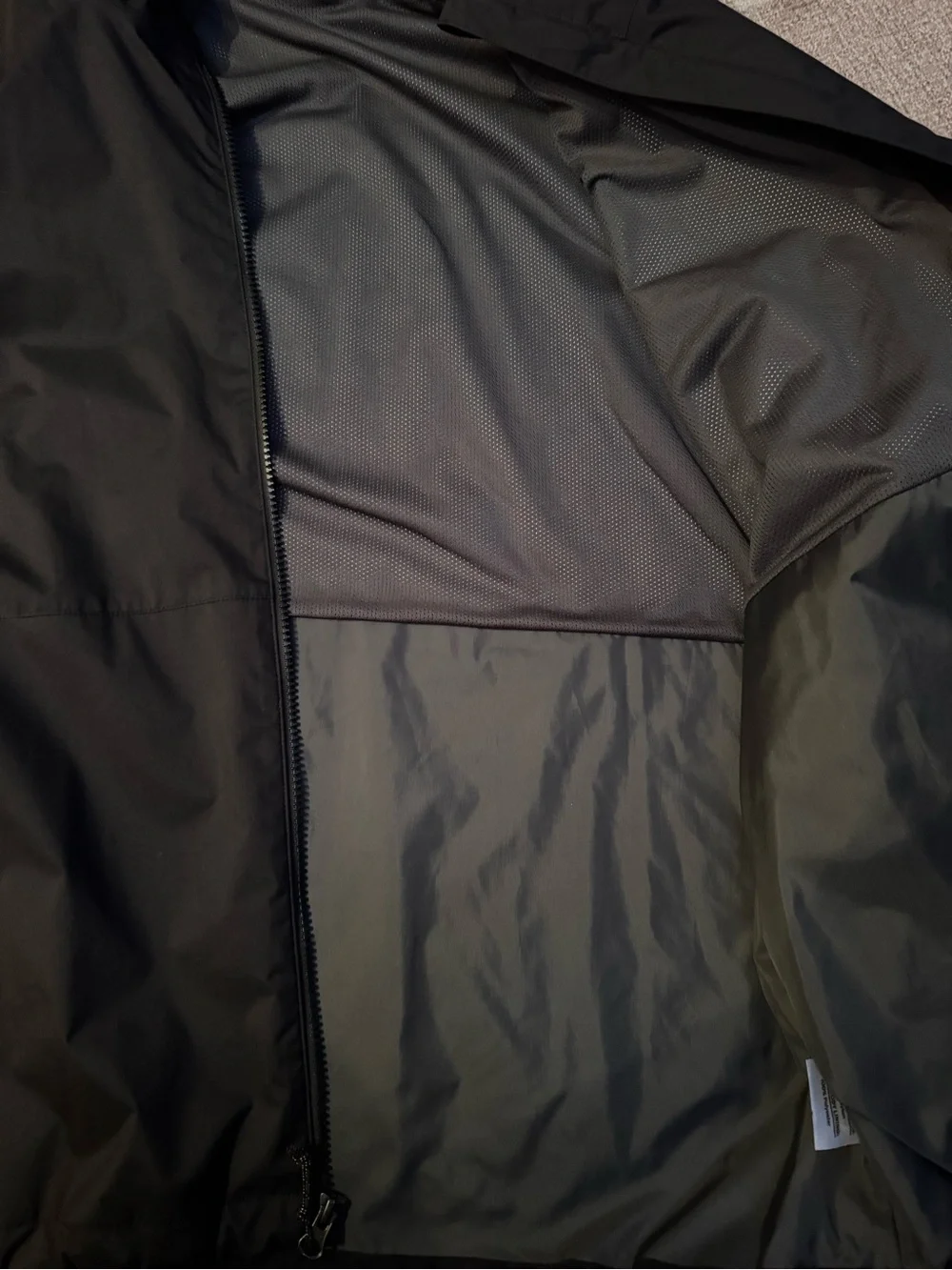 Men's Black REI Hooded Rain Jacket